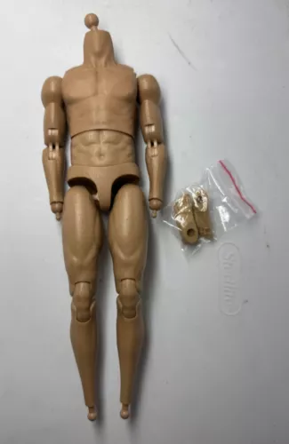 1/6 scale Narrow Shoulder muscular tan skin tone Male Body figure hot toys