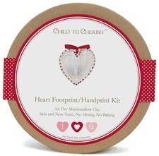Child to Cherish Air Dry Marshmallow Clay Heart Footprint/Handprint Kit - 159671