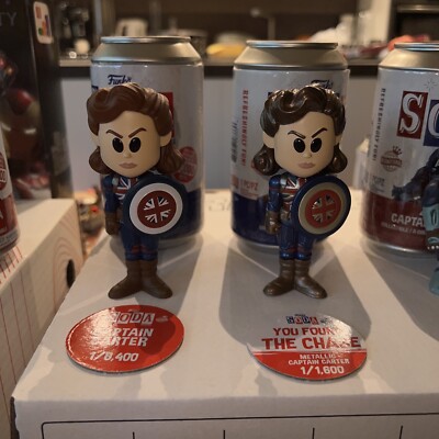 Marvel What If ? Captain Carter COMMON & CHASE Funko Soda Rare Selten Limited