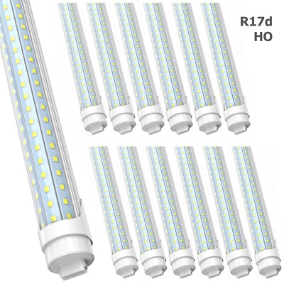 25Pack R17d HO T8 8FT LED Shop Light Bulbs 90W Garage F96T12 8' LED Light Tubes
