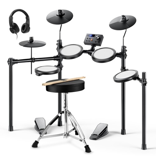 🥁 Donner DED-70 E-Drum Set Online Melodics-Lektionen, Thron & Kopfhörer inklus - Bild 12 von 13
