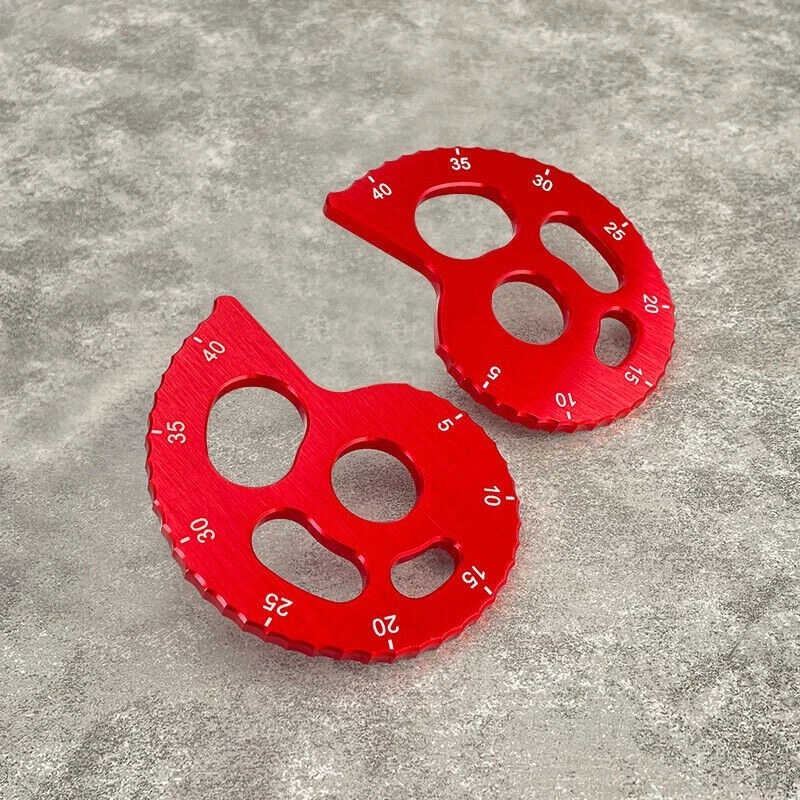 Ajustador de cadena CNC para SUZUKI DR 200S/SE DR250R DR125SE DR120SM DR 350S/SE rojo Foto 4 de 4