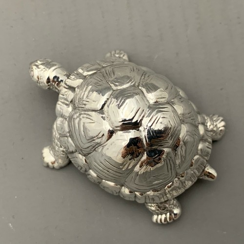 Silver TORTOISE - Fully Hallmarked Sterling Silver - Picture 5 of 6