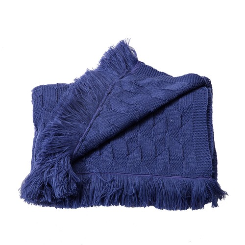 Soft Knitted Throw Thread Sofa Plain Blanket Bed Towel Office Tassel Blankets - Picture 14 of 71