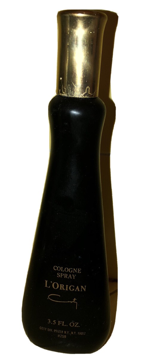 1960’s L’Origan Cologne Spray Fl Coty Div Pfizer bottle (small  amount)