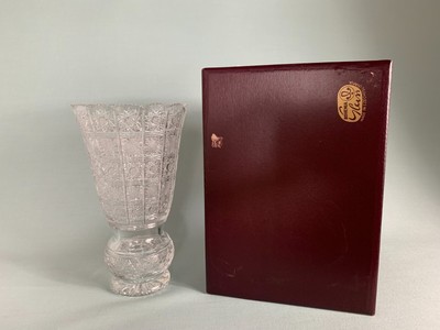 Bohema crystal vase . Art Deco style