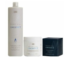 Lana Brasiles Coconut Straightening 1L Hydration Mask 500g Powder Shampoo