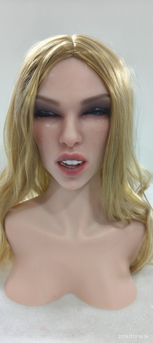 Realistic Flexible Eyes Sex Doll Head Real Oral Hole Mobile Jaw Sex Toy for  Men | eBay