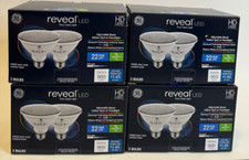 GE 12W 75w 4- 2pk Reveal SHORT Neck LED 8 Light Bulbs dimable flood / spot