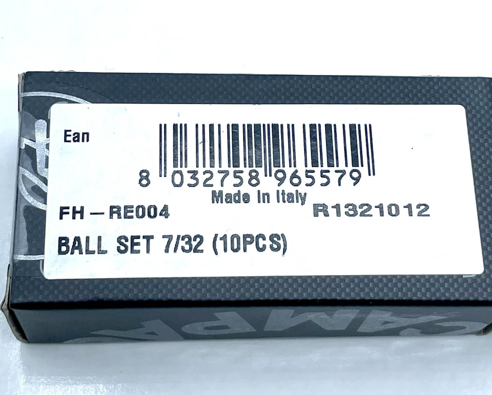 Juego de rodamientos de bolas Campagnolo 7/32" soporte inferior de registro (10 rodamientos sueltos) NOS Foto 3 de 3