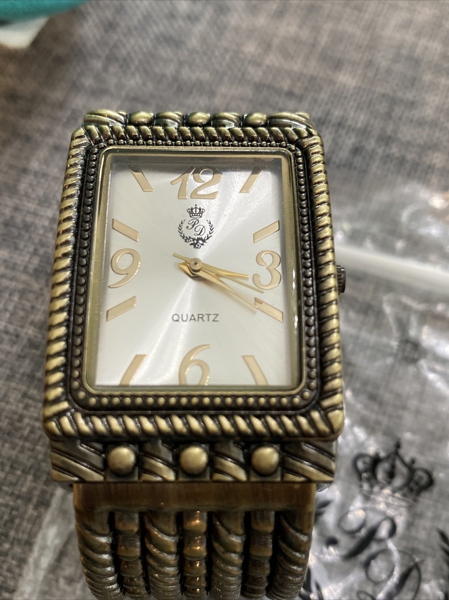 Antique Times Watch design from Premier Designs New!! Vintage Premier Designs Watch Womens Gold Tone Stainless  main image 2