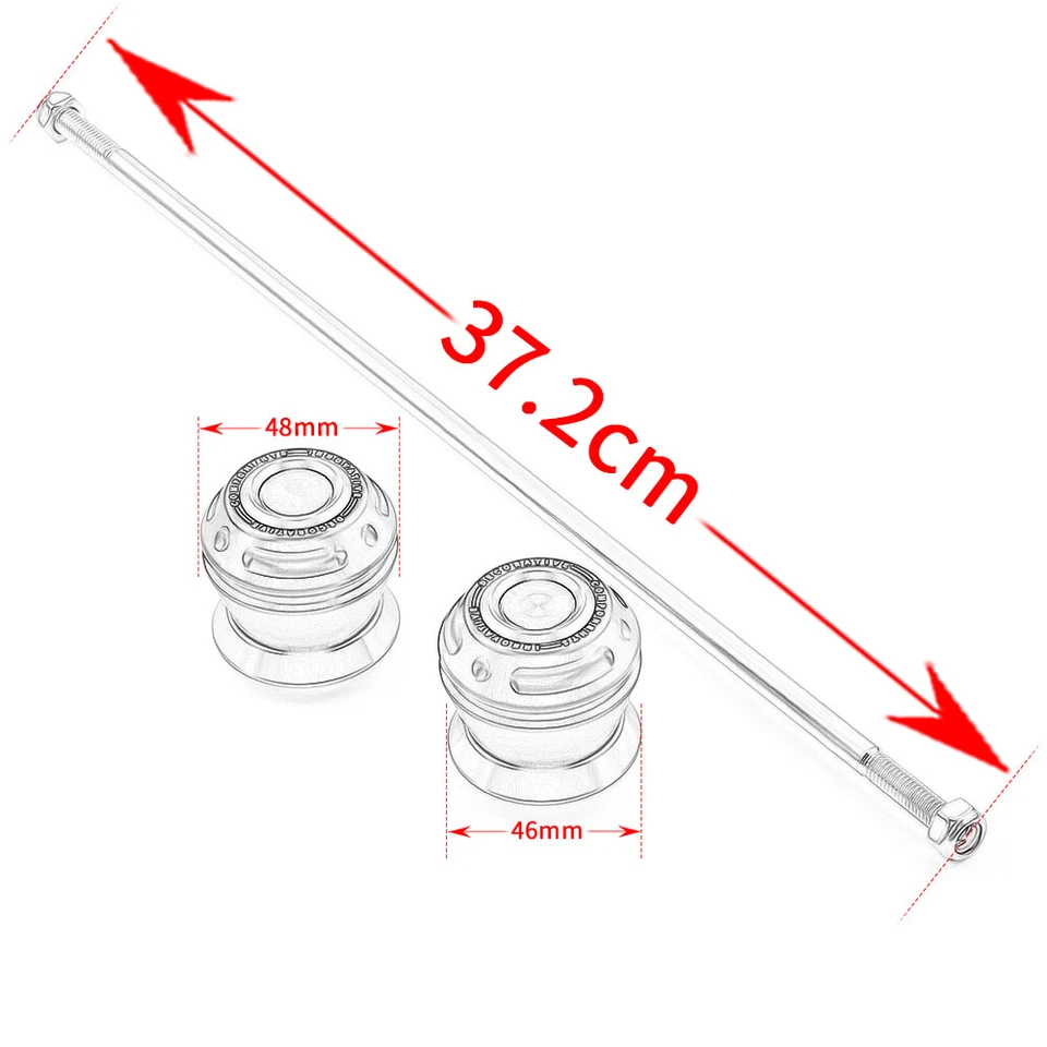 Protector de choque deslizante de eje de horquilla de rueda para Duke 990 Super DukeR 990 Supermoto R Foto 3 de 4