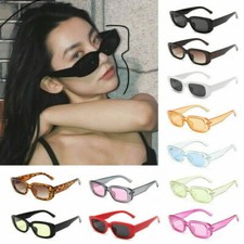 2024 Rectangle Sunglasses Leopard Summer Sun Glasses Retro Square UV400 Unise  