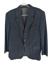 Christian Dior Men s Navy Blue Blazer Jacket 100 Wool