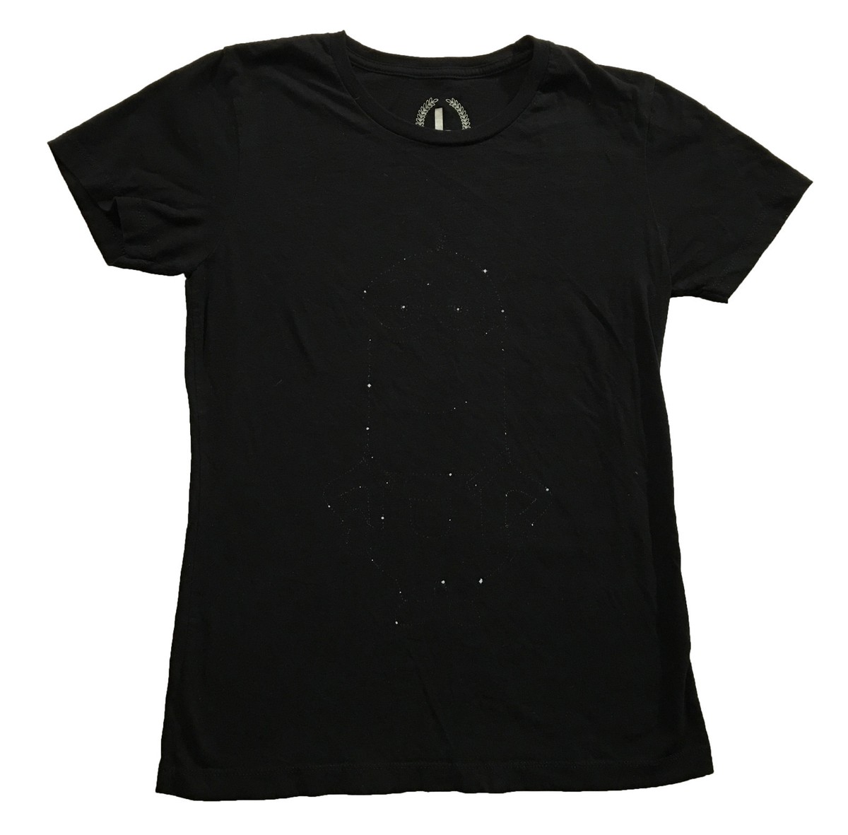 Minions Constellation TeePublic Black Women's T-Shirt L