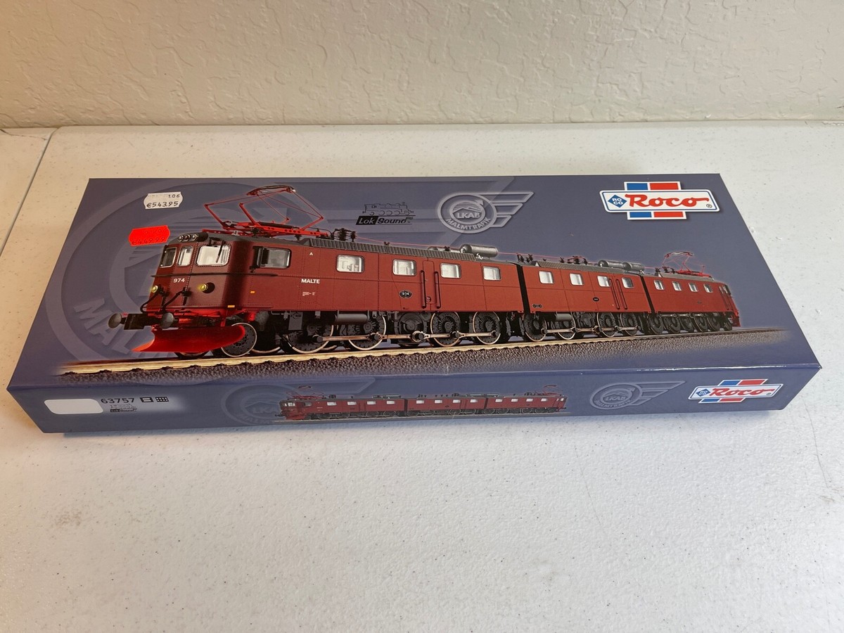 HO GAUGE ROCO BOXED MINT 63757 ORE LOCO DM3 900 OF THE LKAB DCC