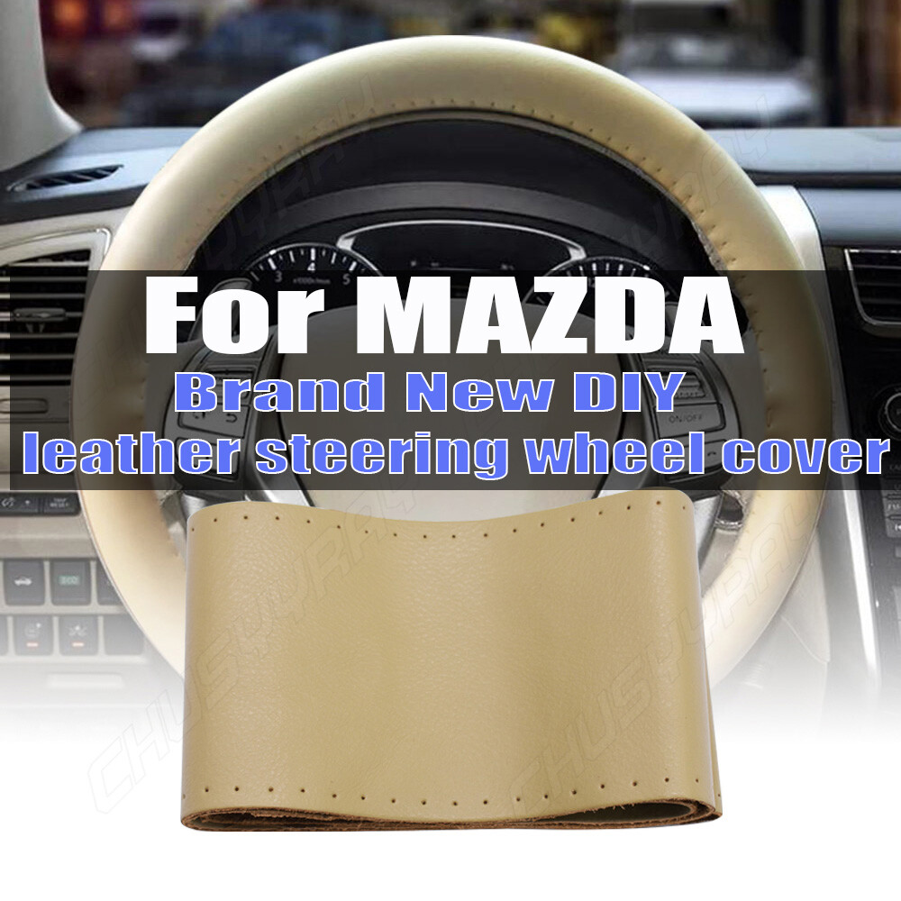 Beige New Faux Leather For MAZDA 38cm 15