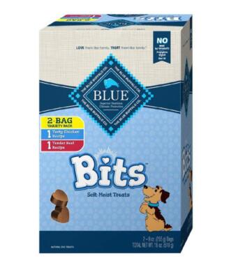 Blue Buffalo Blue Bits Natural Soft Dog Treats Variety Pack 18 Oz Total