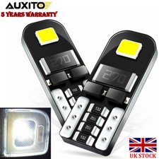 Clear White T10 2pcs LED Light Bulbs 168 194 921 W5W Wedge Interior SMD Style