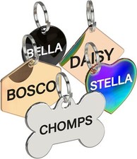 Stainless Steel Pet ID Tags Dog Tags Personalized Front and Back Engraving