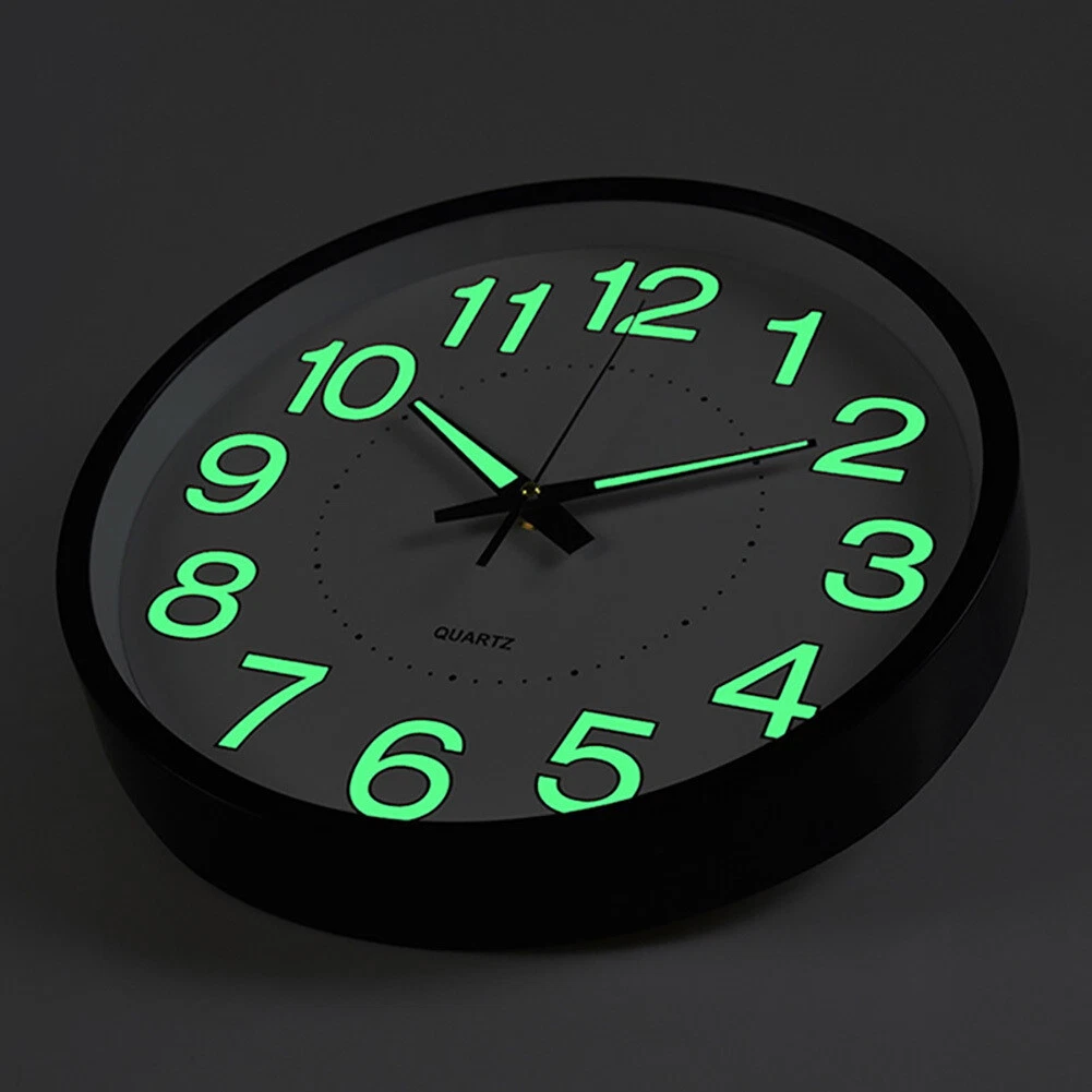 Night glow wall clock deals
