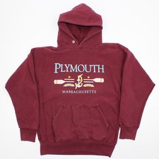 Plymouth Massachusetts Crewneck Sweatshirt Vtg 90s Made In USA Men's L
