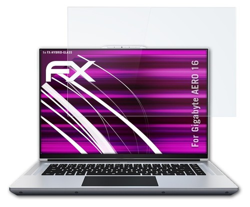 atFoliX Glass Protector voor Gigabyte AERO 16 9H Beschermend pantser - Afbeelding 3 van 5