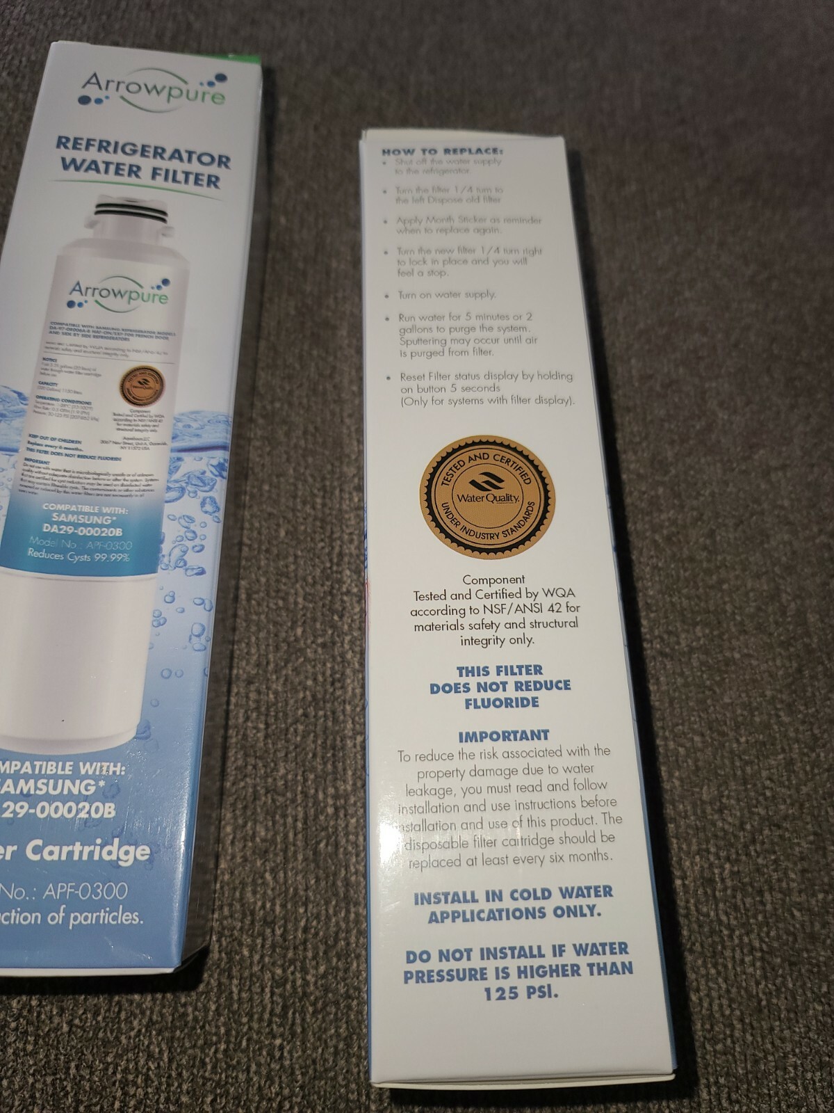 NEW LOT 2 Arrowpure Refrigerator Water Filter APF0300 FOR Samsung DA29