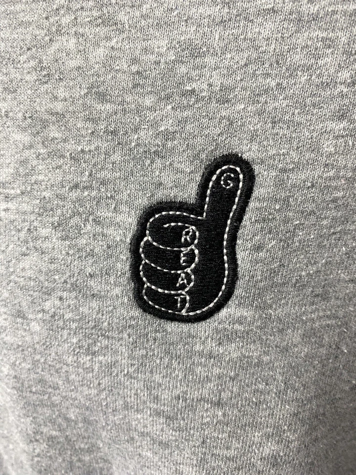 Uniqlo UT Sudadera con Capucha Para Hombres Pullover Suéter Talla M No Worries Club Pulgares para arriba Foto 4 de 4