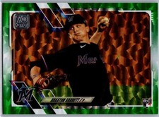 2021 Topps Series 2 Green Rookie RC /499 Braxton Garrett #433 Miami Marlins