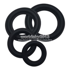 2pcs 1.25/1.5/2/2.5" inch Speaker Rubber Edge Bass Surround Circle Woofer Parts