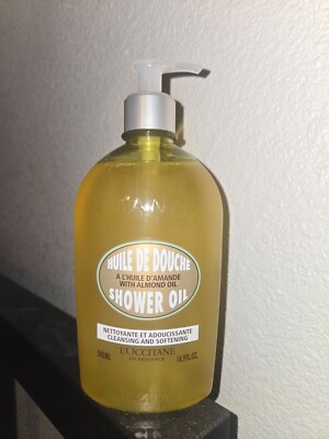 L'Occitane Cleansing & Softening Almond Shower Oil 16.9 oz NEW