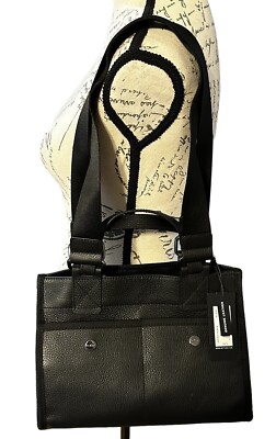 Botkier NewYork BEDFORD BITE SIZE 23F2827-ALBLK Black Leather Satchel Retail 288