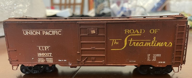 HO F&C Funaro Resin UP Union Pacific PS-0 Boxcar Like Sunshine BUILT