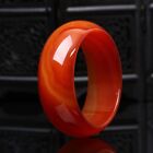 100% Natural Red Jade agate Jadeite Handmade Bracelet Bangle Healing 56-66mm