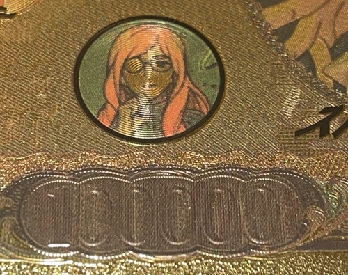 Anime Spy Family 24kt Gold Banknote - Sylvia Sherwood Handler Bookmark Lucky 777 - Picture 4 of 8