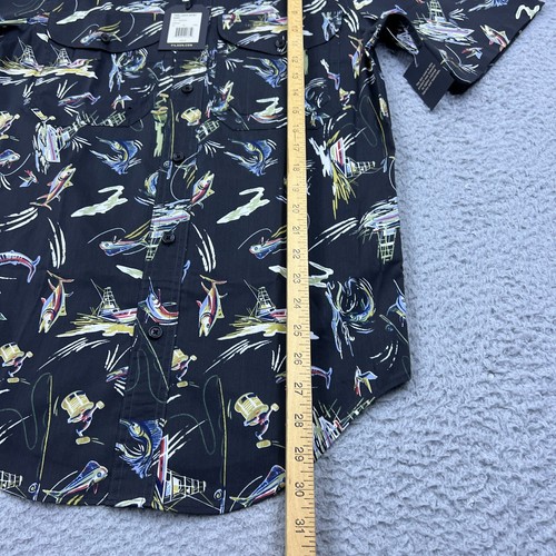 Filson Twin Lakes Short Sleeve Sport Shirt 20248745 Offshore Catch Fish Print XS - Picture 8 of 12