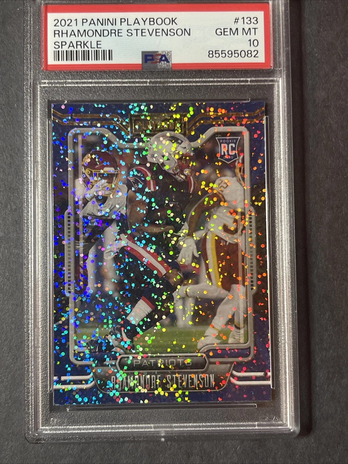 Rhamondre Stevenson Panini Playbook #133 Sparkle