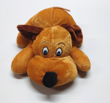 Toy Factory Plush LAYING BROWN DOG 7" Long Stuffed Animal 2013 NO Tags