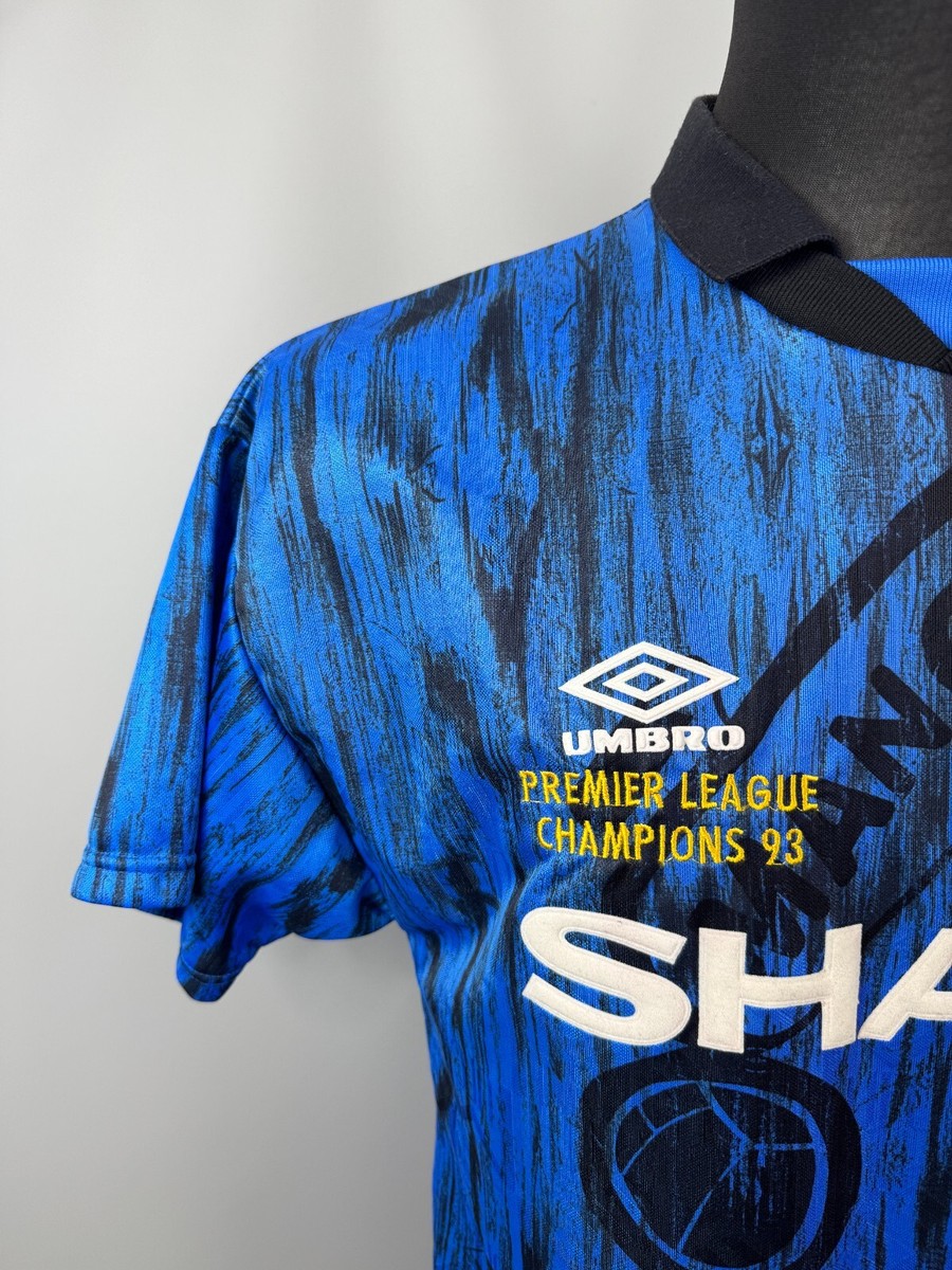 MANCHESTER UNITED 1992 1993 AWAY SHIRT FOOTBALL SOCCER UMBRO