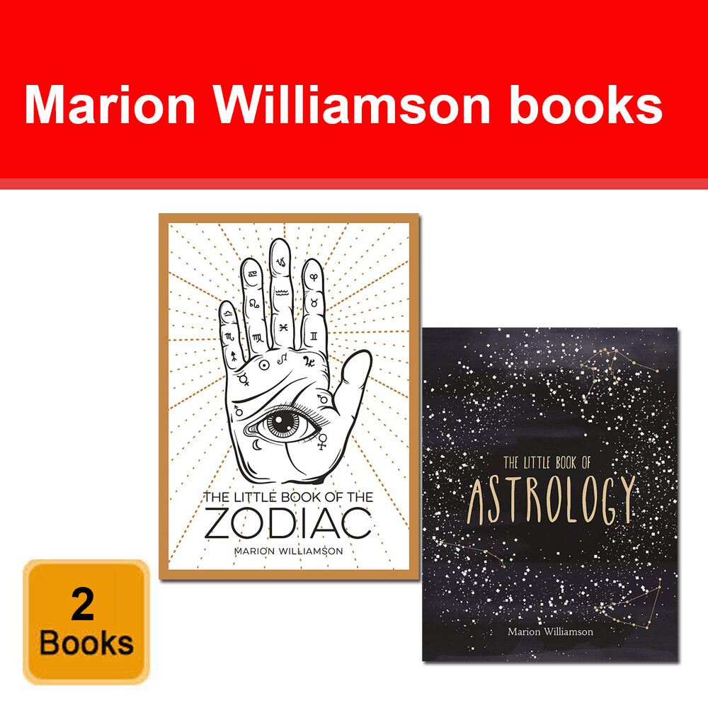 Marion Williamson Collection 2 Books Set Little Book of the Zodiac, Astrology
