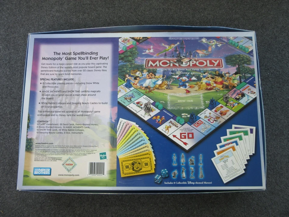 VTG Monopoly Disney Edition (2001) PARKER BROTHERS Board Game Preowned READ - Image 3 of 4
