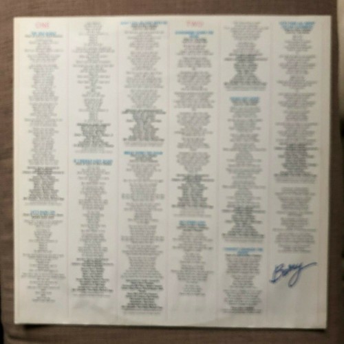 BARRY MANILOW - IF I SHOULD LOVE AGAIN EX+ VINYL LP / lyric inner - Picture 11 of 11