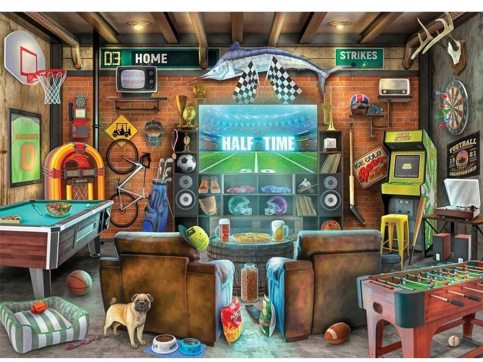 Holdson His & Hers Man Cave Jigsaw Puzzle 1000 Pieces (HOL777013) - image 3 of 3