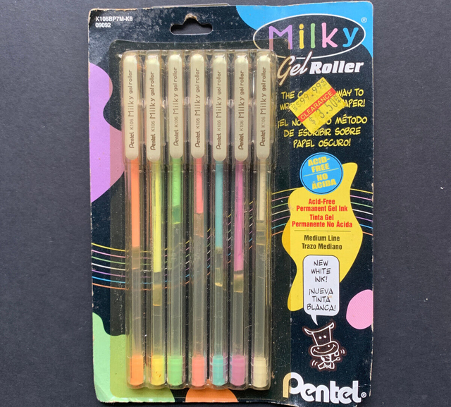 Vintage Pentel Milky Gel Roller Pens K106 7 pens for sale online eBay