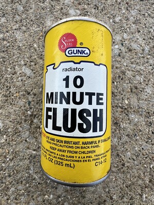 SOLDER SEAL GUNK Vintage Liquid Radiator 10 Minute Flush Repair FULL ...