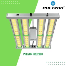 Phlizon 2000W Pro LED Commercial Grow Light Full Spectrum for Indoor 4x4ft Tent