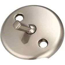 TRIP LEVER OVERFLOW PLATE ASSEMBLY BRUSH NICKEL *89231 PLUMB PAK *PP826-1BN