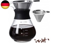 Pour Over Kaffeebereiter, 600Ml KaffeebrüHer FüR Filterkaffee, Hand Kaffee E