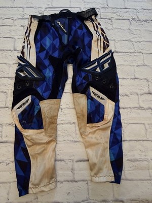 Fly Racing Men s 30-32 Adjustable Waist Kinetic Motocross Pants- Stains/Holes